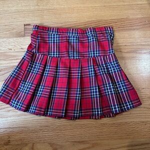 H&M Holiday Plaid Skirt